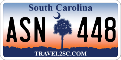 SC license plate ASN448