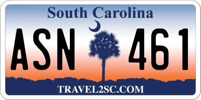 SC license plate ASN461