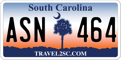SC license plate ASN464