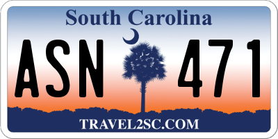 SC license plate ASN471
