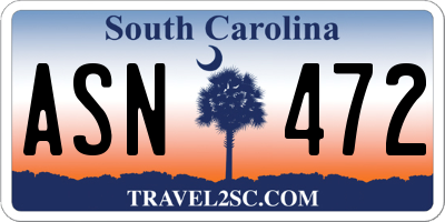 SC license plate ASN472
