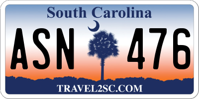 SC license plate ASN476