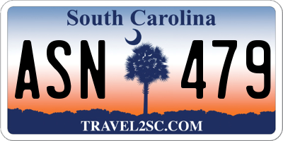 SC license plate ASN479