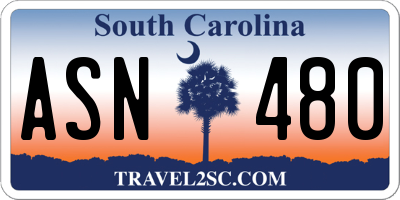 SC license plate ASN480