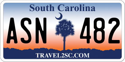 SC license plate ASN482