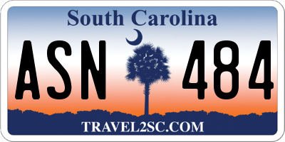 SC license plate ASN484
