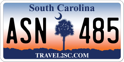 SC license plate ASN485