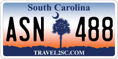 SC license plate ASN488