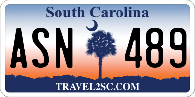 SC license plate ASN489