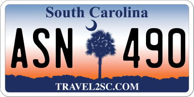 SC license plate ASN490