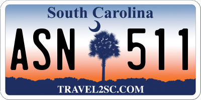 SC license plate ASN511