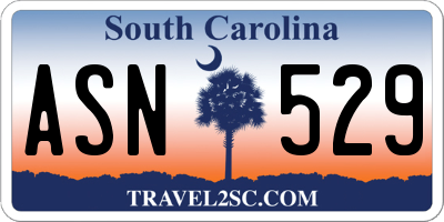 SC license plate ASN529