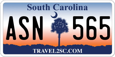 SC license plate ASN565