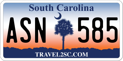 SC license plate ASN585