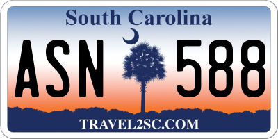 SC license plate ASN588