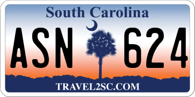 SC license plate ASN624