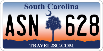 SC license plate ASN628