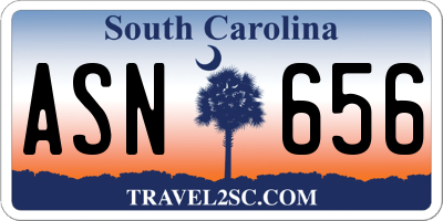 SC license plate ASN656
