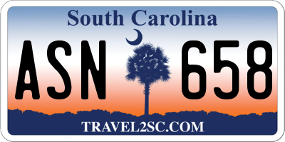 SC license plate ASN658