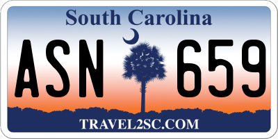 SC license plate ASN659