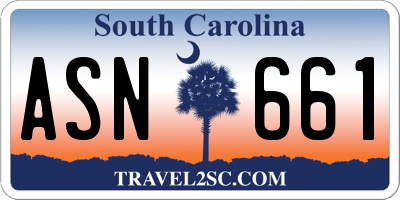 SC license plate ASN661