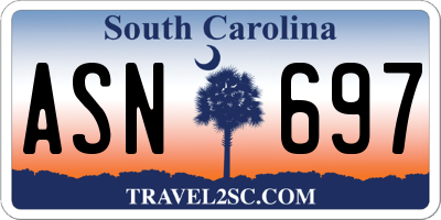 SC license plate ASN697