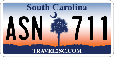 SC license plate ASN711