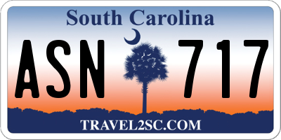 SC license plate ASN717