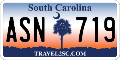 SC license plate ASN719