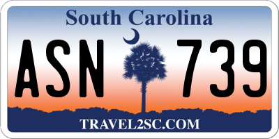 SC license plate ASN739
