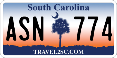 SC license plate ASN774