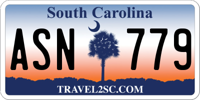 SC license plate ASN779