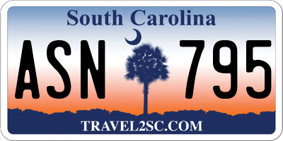 SC license plate ASN795
