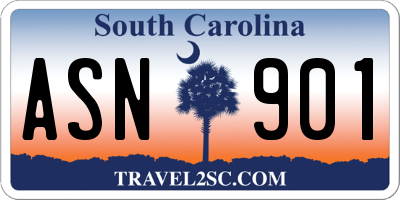 SC license plate ASN901