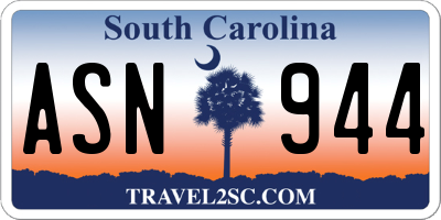 SC license plate ASN944
