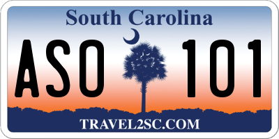 SC license plate ASO101