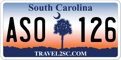 SC license plate ASO126