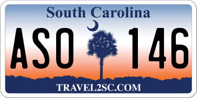 SC license plate ASO146