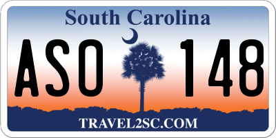 SC license plate ASO148
