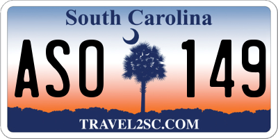 SC license plate ASO149