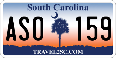 SC license plate ASO159