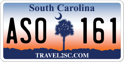 SC license plate ASO161