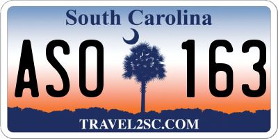 SC license plate ASO163