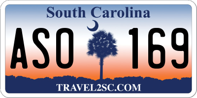 SC license plate ASO169