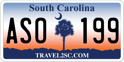 SC license plate ASO199