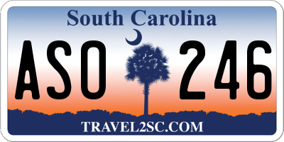 SC license plate ASO246
