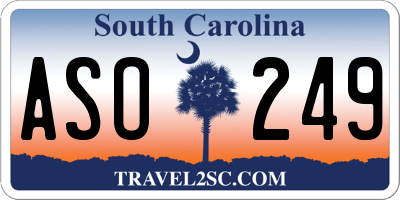 SC license plate ASO249