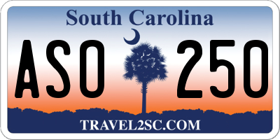 SC license plate ASO250