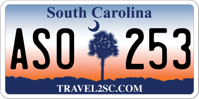 SC license plate ASO253