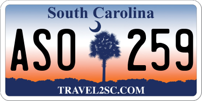 SC license plate ASO259